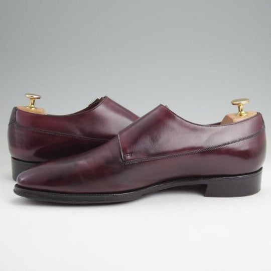 美品★(英)ガジアーノ&ガーリング 9E【定価￥264,000-★OAKHAM/ダブルモンク/DG70ラスト】カーフ/赤茶/メンズ/GAZIANO&GIRLING★l666