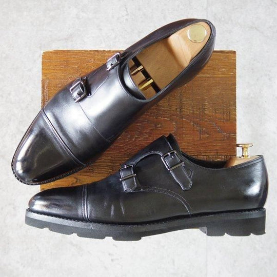 極上★ジョンロブ 9.5E【現行オーダー価格￥285,120-★バイリクエスト品/WILLIAM/ウィリアム】9795/ダブルモンク/黒/JOHN LOBB★l667