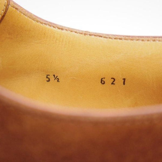 極上★(仏)ベルルッティ SIZE 5.5【貴重★グッドイヤーウェルテッド製法/Vフロント】プレーントゥ/スエード/濃茶/メンズ/Berluti★l668