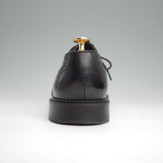 極美品★J.M.ウエストン 7.5D【貴重★MILES COLLECTION/マイルスコレクション/355】フルブローグ/カーフ/黒/Weston/ウェストン★l669