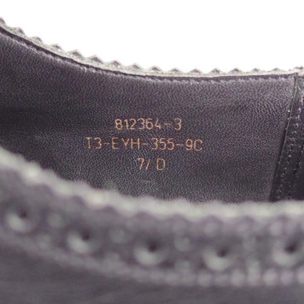 極美品★J.M.ウエストン 7.5D【貴重★MILES COLLECTION/マイルスコレクション/355】フルブローグ/カーフ/黒/Weston/ウェストン★l669