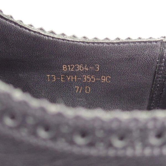 極美品★J.M.ウエストン 7.5D【貴重★MILES COLLECTION/マイルスコレクション/355】フルブローグ/カーフ/黒/Weston/ウェストン★l669