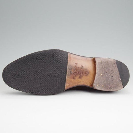 極上★(スペイン製)CARMINA/カルミナ SIZE 6.5【定価￥89,100-★タッセルローファー/80215】UETAMラスト/スエード/濃茶/メンズ★l670