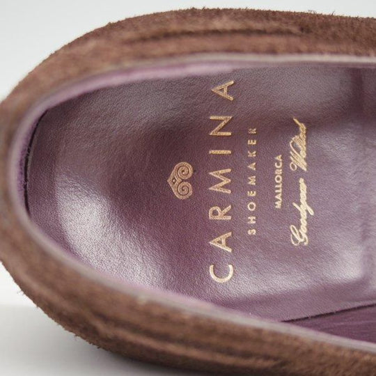 極上★(スペイン製)CARMINA/カルミナ SIZE 6.5【定価￥89,100-★タッセルローファー/80215】UETAMラスト/スエード/濃茶/メンズ★l670