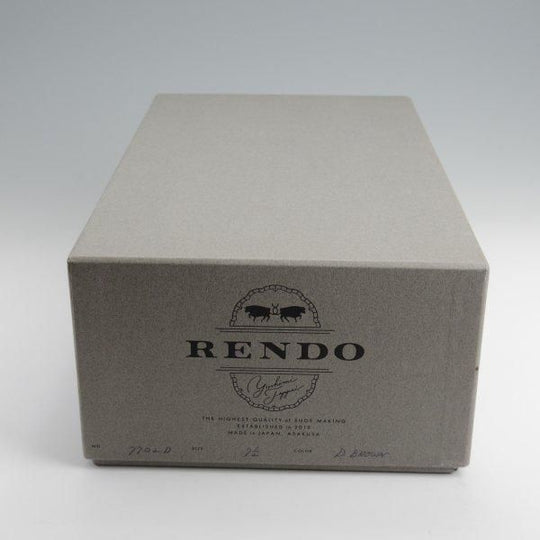 美品★(浅草)RENDO/レンド SIZE 7.5【定価￥68,200-★ダイナイトソール仕様/パンチドキャップトゥ】7702D/カーフ/濃茶/メンズ★l671