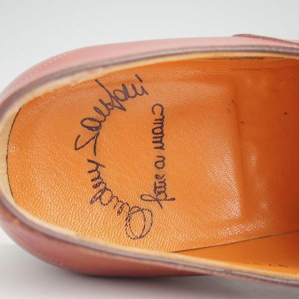 美品★(伊)サントーニ SIZE 8【★ストレートチップ/9738】カーフ/茶/メンズ/Santoni★l674