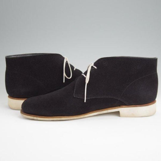 極上★パラブーツ SIZE 8.5【貴重★ISSEY MIYAKE別注/チャッカブーツ/LAVANDOU】スエード/黒/イッセイミヤケ/メンズ/Paraboot★l675