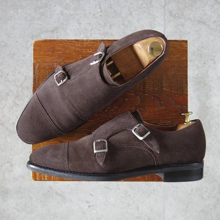使用数回★ユニオンインペリアル SIZE 6.5【定価￥41,800-★撥水なめしスエード/(伊)SCIARADA社】U2007/ダブルモンク/Union Imperial★l676