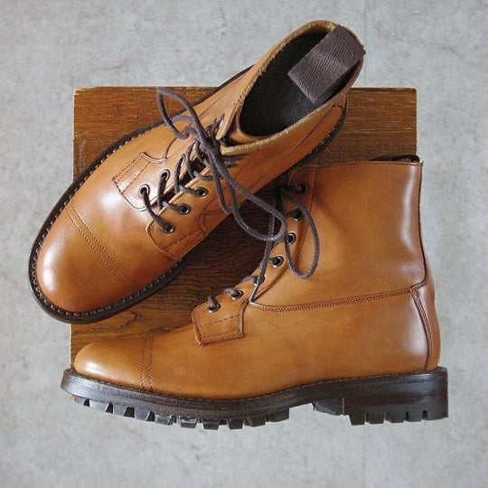未使用★トリッカーズ SIZE 6.5【同系モデル定価￥132,000-★GRASSMERE/ブーツ/M6895】1001Burnished/薄茶/メンズ/Tricker's★l679