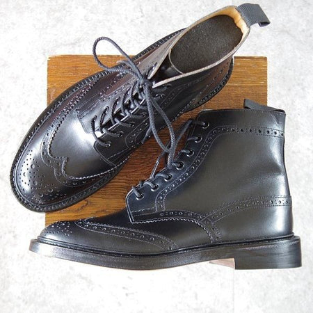 未使用★トリッカーズ SIZE 9【定価￥132,000-★MALTON/モールトン】M2508/カントリーブーツ/カーフ/黒/メンズ/Tricker's★l682