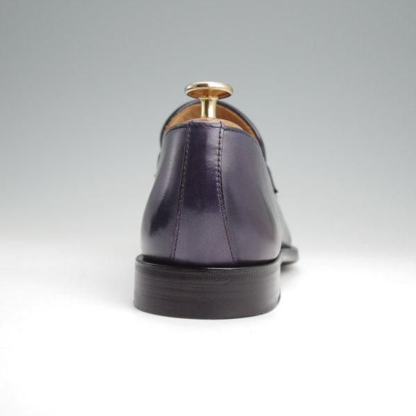 極美品★(伊)ボリーニ SIZE 6.5【モデル定価￥60,500-★コインローファー/紺】2319/カーフ/メンズ/BOLLINI★l684
