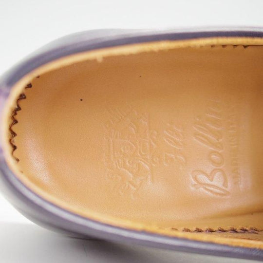 極美品★(伊)ボリーニ SIZE 6.5【モデル定価￥60,500-★コインローファー/紺】2319/カーフ/メンズ/BOLLINI★l684