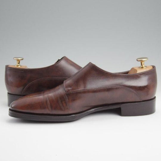 ★ジョンロブ 6.5E【定価￥324,500-★プレステージライン/CHAPEL/8000ラスト】ミュージアムカーフ/ダブルモンク/濃茶/JOHN LOBB★l688