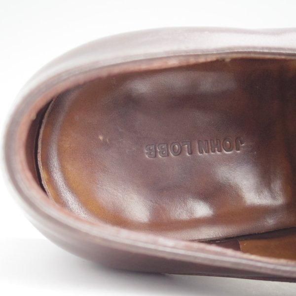 ★ジョンロブ 6.5E【定価￥324,500-★プレステージライン/CHAPEL/8000ラスト】ミュージアムカーフ/ダブルモンク/濃茶/JOHN LOBB★l688