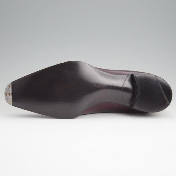 未使用★(英)ガジアーノ&ガーリング 8E【現行定価40万円程度★DECOライン/COLLCUT/純正シューツリー付き】ハッチグレイン/ワイン★l692