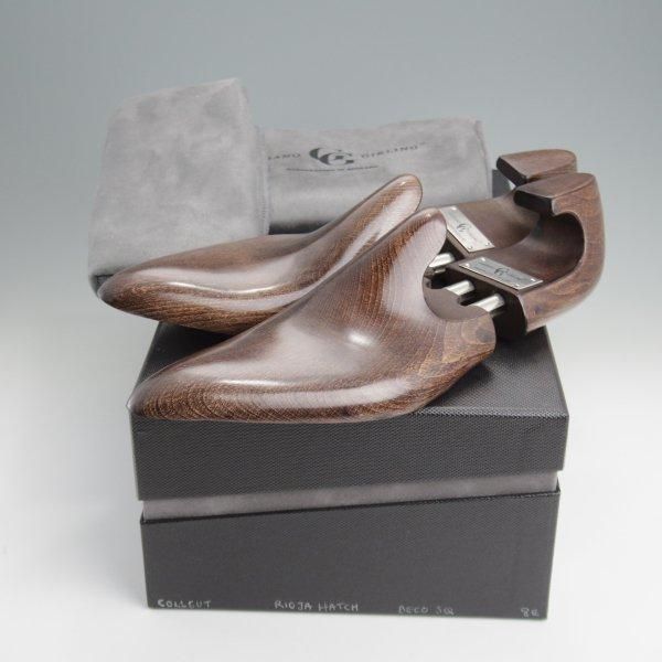 未使用★(英)ガジアーノ&ガーリング 8E【現行定価40万円程度★DECOライン/COLLCUT/純正シューツリー付き】ハッチグレイン/ワイン★l692