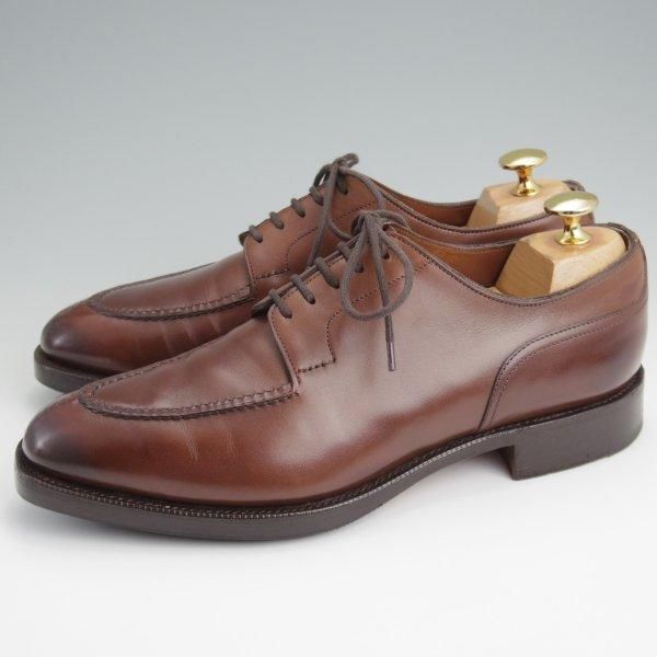 美品★エドワードグリーン 5.5E【定価￥273,900-★ドーバー/DOVER】606ラスト/スキンステッチ/Uチップ/カーフ/濃茶/EDWARD GREEN★l696