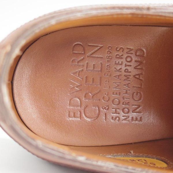 美品★エドワードグリーン 5.5E【定価￥273,900-★ドーバー/DOVER】606ラスト/スキンステッチ/Uチップ/カーフ/濃茶/EDWARD GREEN★l696