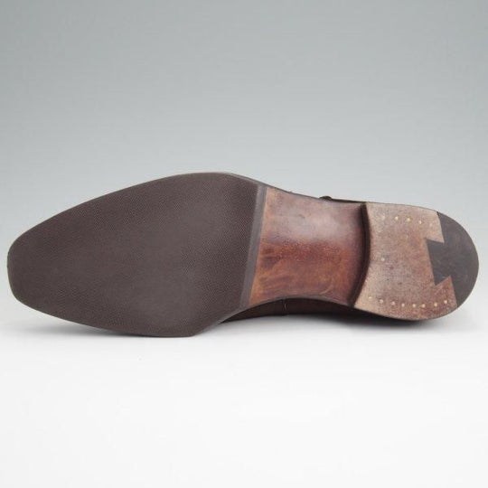 極上★クロケット&ジョーンズ 6.5E【ハンドグレードライン★PORTMAN/アンクルブーツ】358ラスト/スエード/濃茶/Crockett&Jones★l697