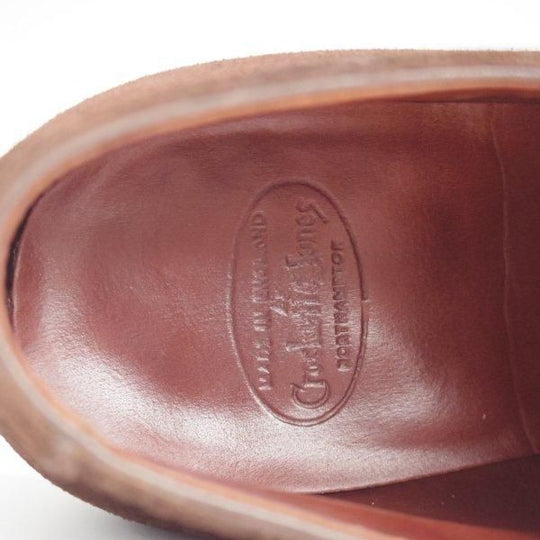 極上★クロケット&ジョーンズ 6.5E【ハンドグレードライン★PORTMAN/アンクルブーツ】358ラスト/スエード/濃茶/Crockett&Jones★l697