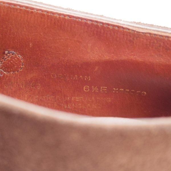 極上★クロケット&ジョーンズ 6.5E【ハンドグレードライン★PORTMAN/アンクルブーツ】358ラスト/スエード/濃茶/Crockett&Jones★l697