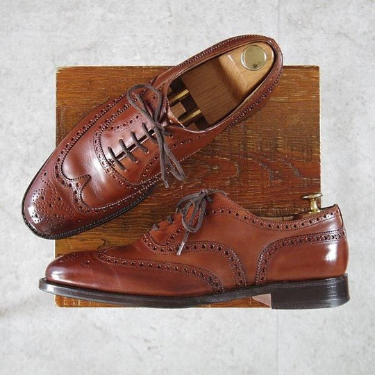 極上★チャーチ 70F/UK7【定価￥176,000-★チェットウィンド/CHETWYND】173ラスト/フルブローグ/カーフ/茶/メンズ/Church's★l700