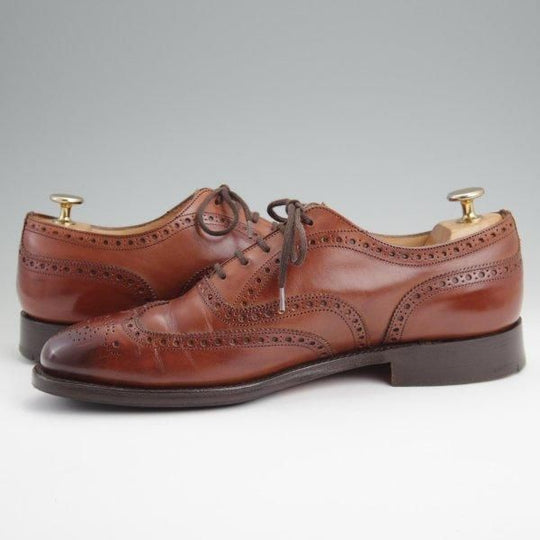 極上★チャーチ 70F/UK7【定価￥176,000-★チェットウィンド/CHETWYND】173ラスト/フルブローグ/カーフ/茶/メンズ/Church's★l700