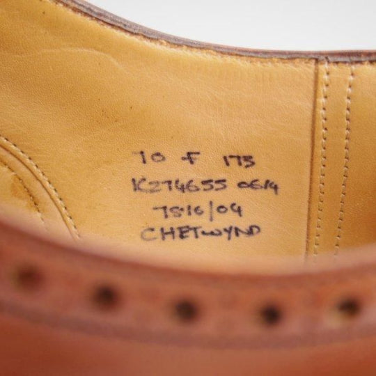 極上★チャーチ 70F/UK7【定価￥176,000-★チェットウィンド/CHETWYND】173ラスト/フルブローグ/カーフ/茶/メンズ/Church's★l700