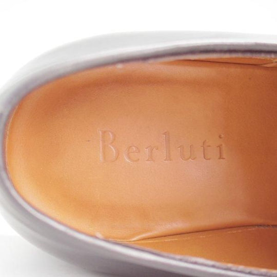 極上★(仏)ベルルッティ SIZE 8.5【貴重★グッドイヤーウェルテッド製法/オックスフォードシューズ】黒/メンズ/Berluti★l706