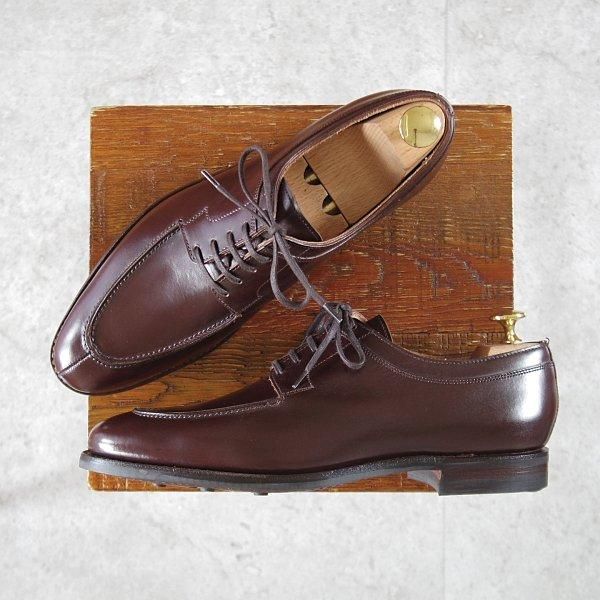 未使用★クロケット&ジョーンズ 6D【ダイナイトソール仕様★Uチップ/HARDWICK】カーフ/濃茶/メンズ/Crockett&Jones★l709