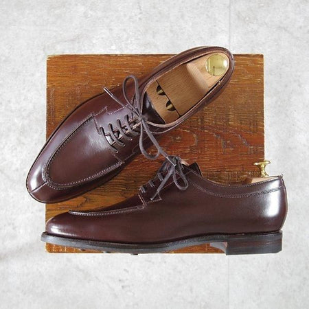 未使用★クロケット&ジョーンズ 6D【ダイナイトソール仕様★Uチップ/HARDWICK】カーフ/濃茶/メンズ/Crockett&Jones★l709