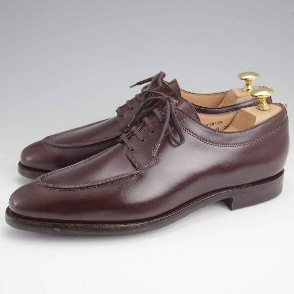未使用★クロケット&ジョーンズ 6D【ダイナイトソール仕様★Uチップ/HARDWICK】カーフ/濃茶/メンズ/Crockett&Jones★l709