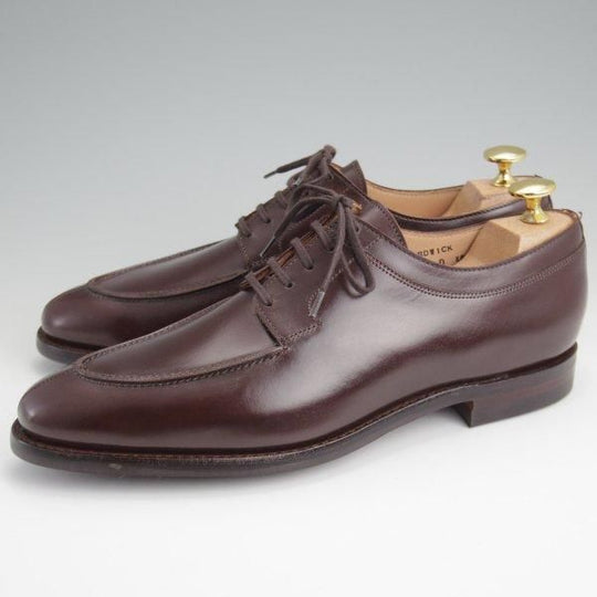 未使用★クロケット&ジョーンズ 6D【ダイナイトソール仕様★Uチップ/HARDWICK】カーフ/濃茶/メンズ/Crockett&Jones★l709