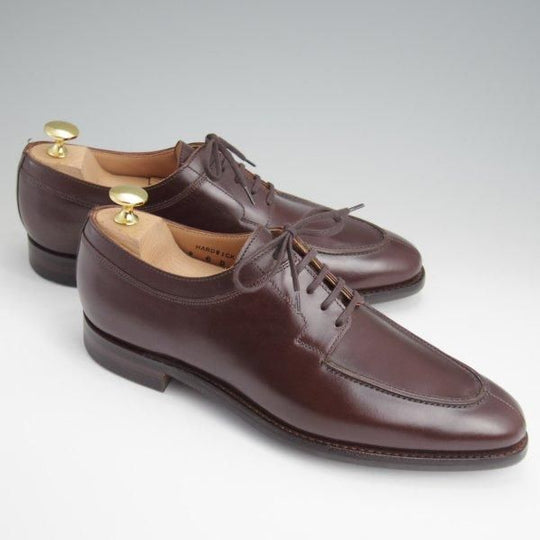 未使用★クロケット&ジョーンズ 6D【ダイナイトソール仕様★Uチップ/HARDWICK】カーフ/濃茶/メンズ/Crockett&Jones★l709