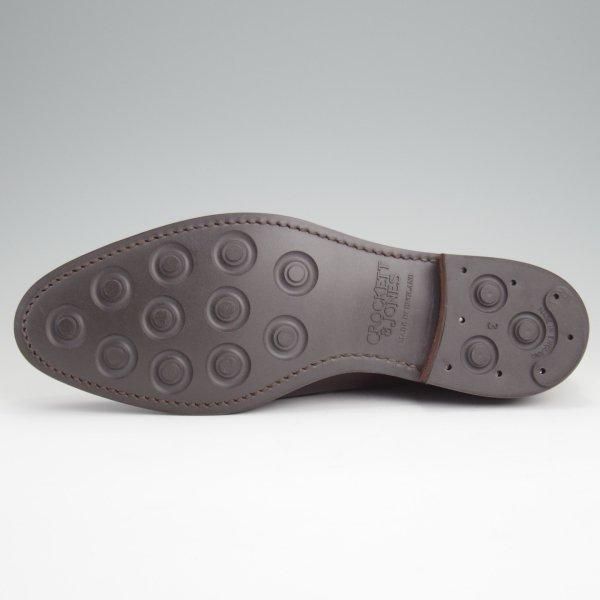 未使用★クロケット&ジョーンズ 6D【ダイナイトソール仕様★Uチップ/HARDWICK】カーフ/濃茶/メンズ/Crockett&Jones★l709