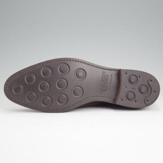 未使用★クロケット&ジョーンズ 6D【ダイナイトソール仕様★Uチップ/HARDWICK】カーフ/濃茶/メンズ/Crockett&Jones★l709