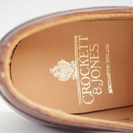 未使用★クロケット&ジョーンズ 6D【ダイナイトソール仕様★Uチップ/HARDWICK】カーフ/濃茶/メンズ/Crockett&Jones★l709