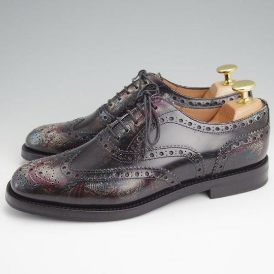 未使用★チャーチ(レディース) SIZE 35.5【モデル定価￥176,000-★フラワープリント仕様/BURWOOD WG】バーウッド/Church's★l711