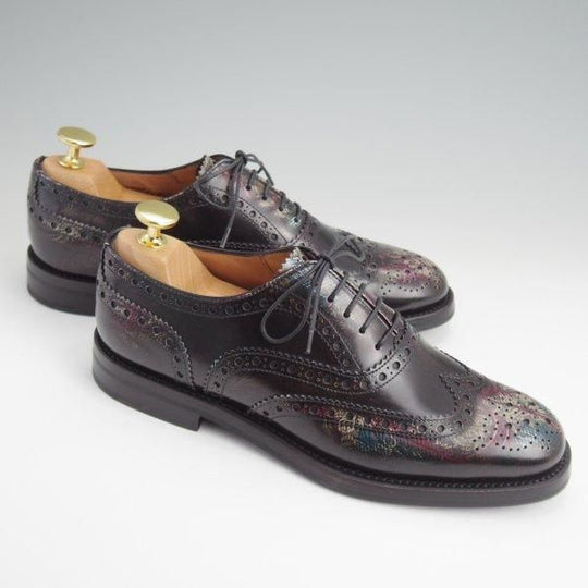 未使用★チャーチ(レディース) SIZE 35.5【モデル定価￥176,000-★フラワープリント仕様/BURWOOD WG】バーウッド/Church's★l711