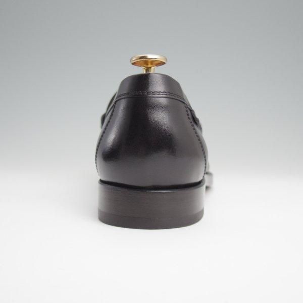極美品★(伊製)HERMES/エルメス SIZE 40.5【貴重★コインローファー/セリエコイン】スリッポン/カーフ/黒/メンズ★l713