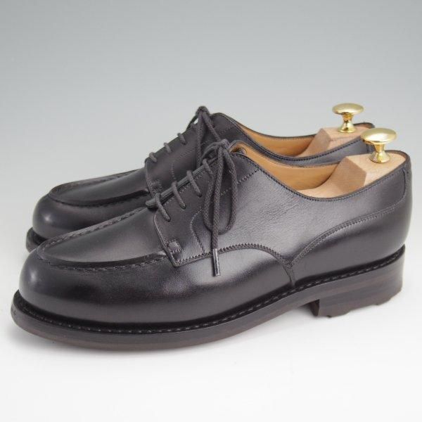 美品★J.M.ウエストン 5E【定価￥168,300-★ゴルフ/GOLF】641/31ラスト/Uチップ/ボックスカーフ/黒/メンズ/Weston/ウェストン★l717
