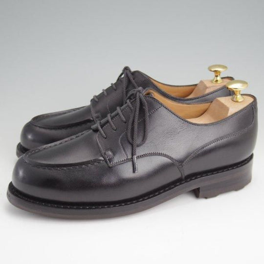 美品★J.M.ウエストン 5E【定価￥168,300-★ゴルフ/GOLF】641/31ラスト/Uチップ/ボックスカーフ/黒/メンズ/Weston/ウェストン★l717