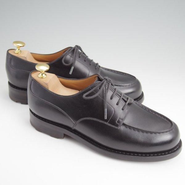 美品★J.M.ウエストン 5E【定価￥168,300-★ゴルフ/GOLF】641/31ラスト/Uチップ/ボックスカーフ/黒/メンズ/Weston/ウェストン★l717
