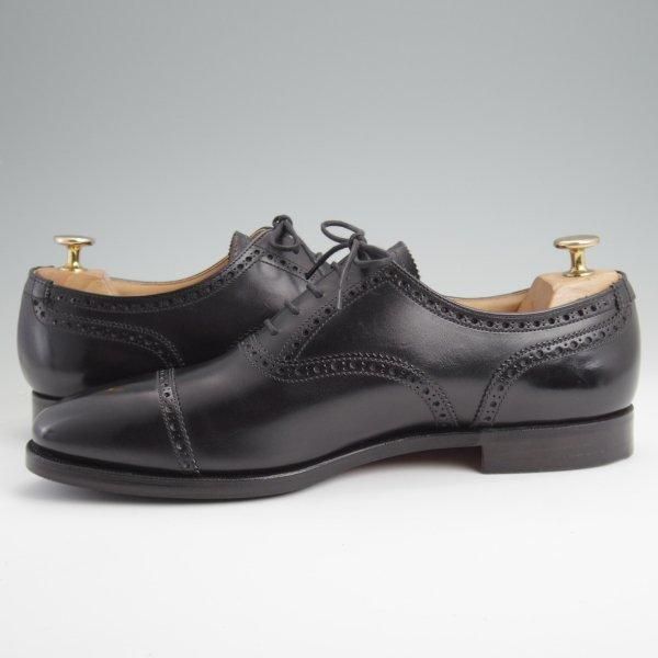 極美品★クロケット&ジョーンズ 8E【貴重★(英)ポールスミス別注/クォーターブローグ】カーフ/黒/メンズ/Crockett&Jones★l718