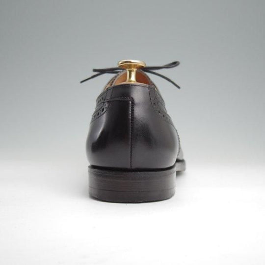 極美品★クロケット&ジョーンズ 8E【貴重★(英)ポールスミス別注/クォーターブローグ】カーフ/黒/メンズ/Crockett&Jones★l718