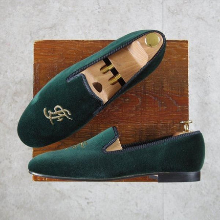 未使用★ロイドフットウェア SIZE 8【現行定価￥26,400-★ルームシューズ/ベルベット】スリッパー/深緑/メンズ/Lloyd Footwear★l719