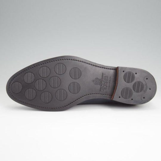 極美品★クロケット&ジョーンズ 8E【定価￥110,000-★CAVENDISH 3/キャベンディッシュ】タッセルローファー/紺/Crockett&Jones★l728