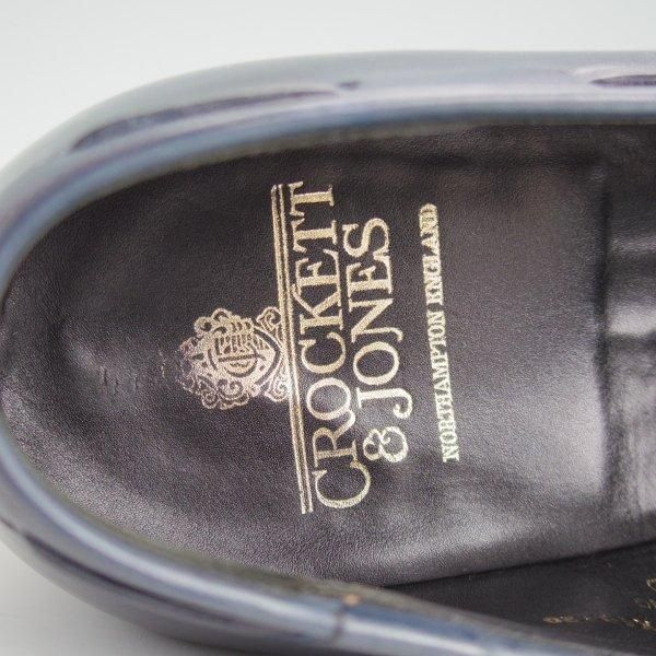 極美品★クロケット&ジョーンズ 8E【定価￥110,000-★CAVENDISH 3/キャベンディッシュ】タッセルローファー/紺/Crockett&Jones★l728
