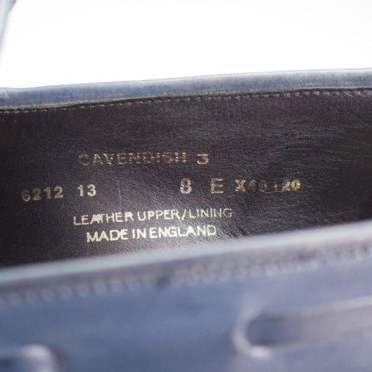 極美品★クロケット&ジョーンズ 8E【定価￥110,000-★CAVENDISH 3/キャベンディッシュ】タッセルローファー/紺/Crockett&Jones★l728
