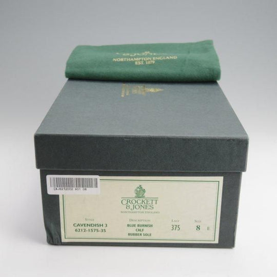 極美品★クロケット&ジョーンズ 8E【定価￥110,000-★CAVENDISH 3/キャベンディッシュ】タッセルローファー/紺/Crockett&Jones★l728
